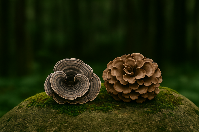 Defense Set: Turkey Tail + Maitake for Complete Immune Support